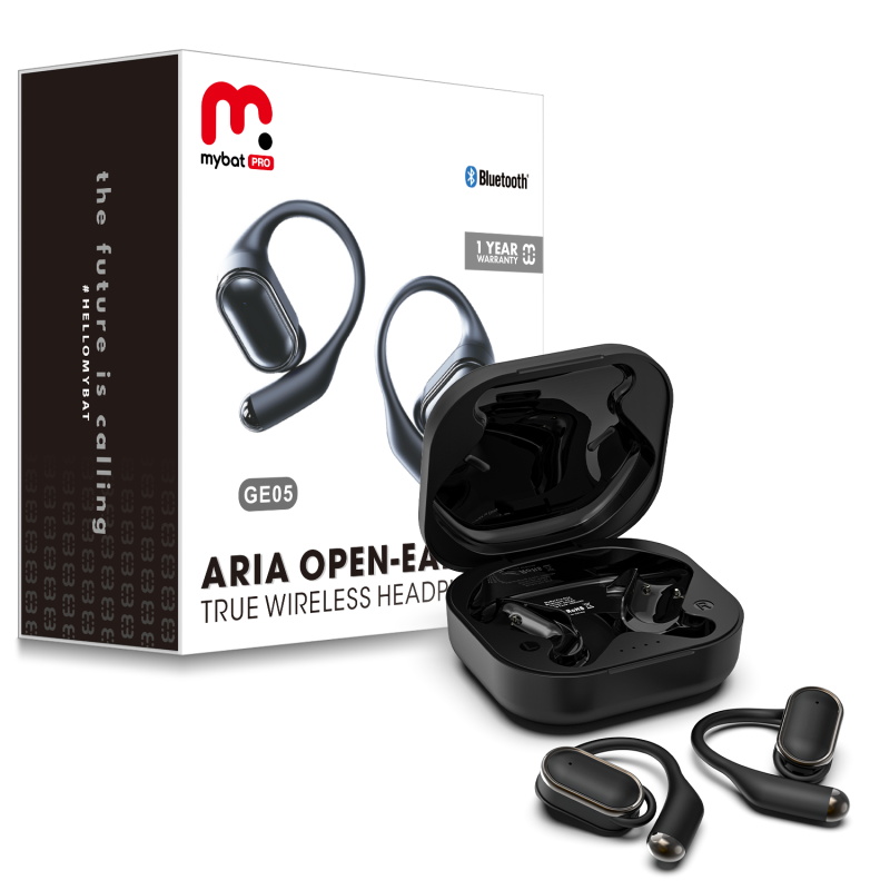 Picture of MyBat Pro Aria Open-Ear True Wireless Headphones - Black