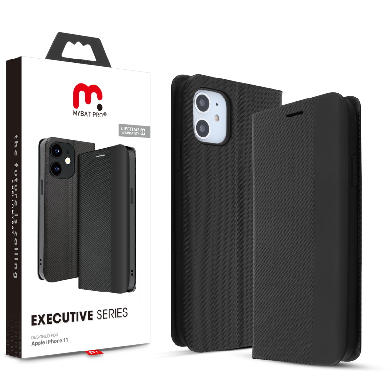Picture of MyBat Pro Executive Series Wallet Case for Apple iPhone 11 - Black