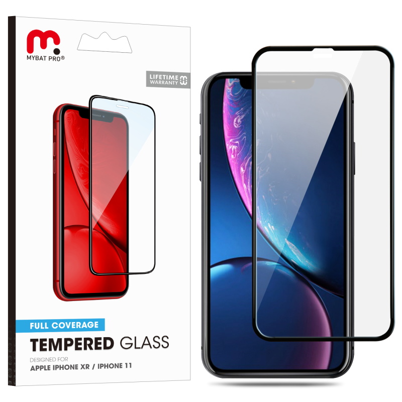 Picture of MyBat Pro Full Coverage Tempered Glass Screen Protector for Apple iPhone 11 / XR - Clear