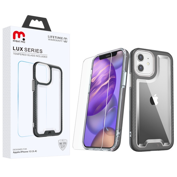 Picture of MyBat Pro Lux Series Case for Apple iPhone 12 mini (5.4) - Black