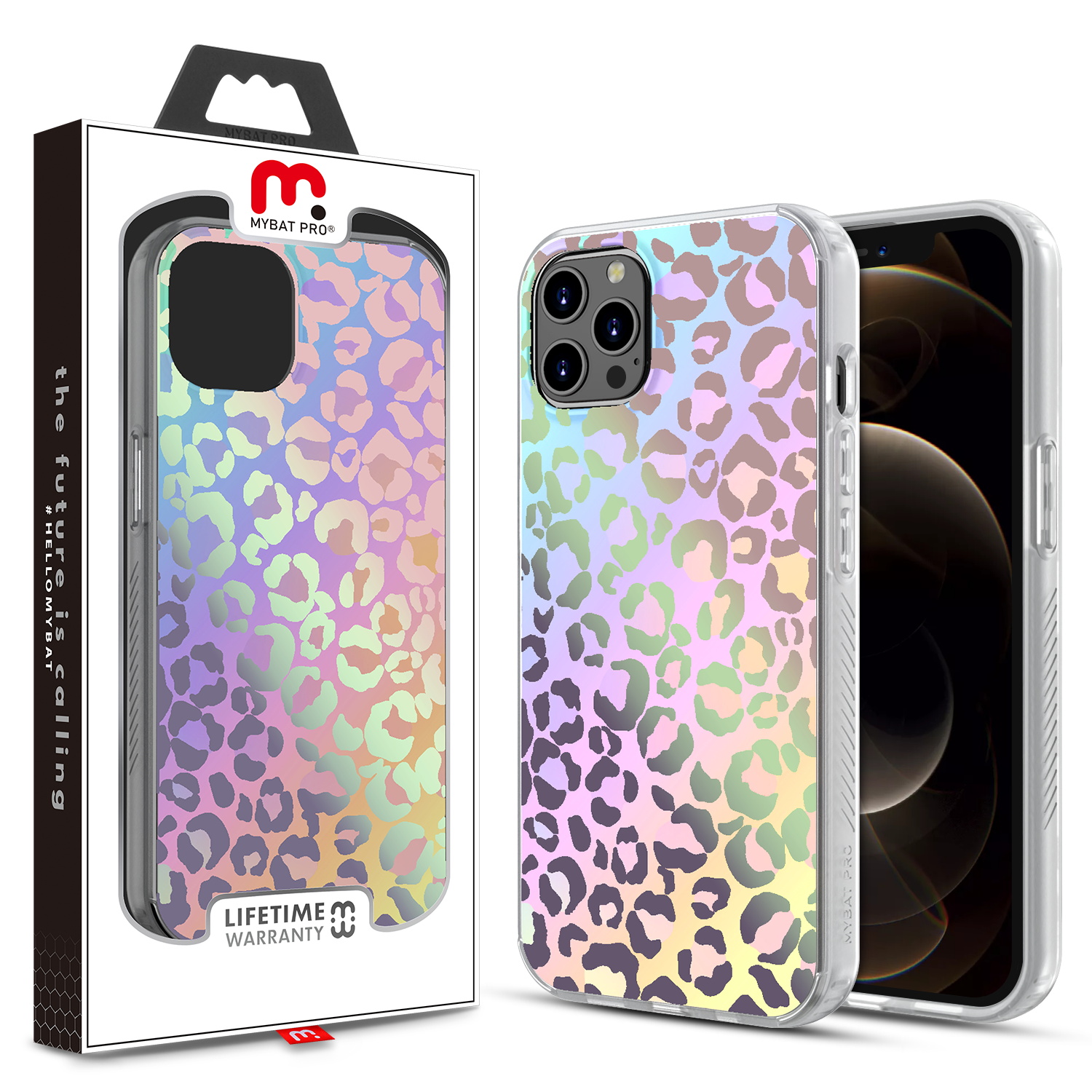 Picture of MyBat Pro Mood Series Case for Apple iPhone 12 Pro Max (6.7) - Holographic Leopard