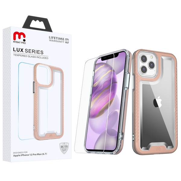 Picture of MyBat Pro Lux Series Case for Apple iPhone 12 Pro Max (6.7) - Rose Gold