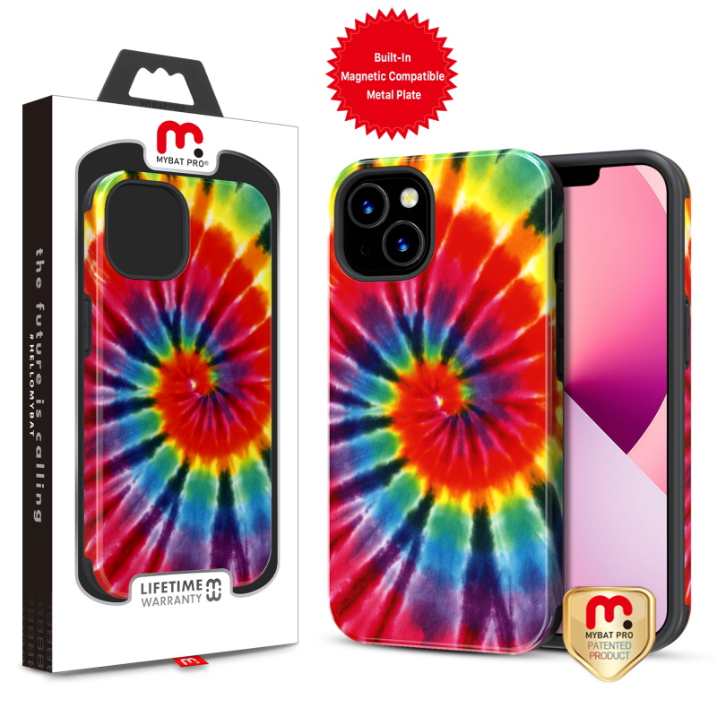 Picture of MyBat Pro Fuse Series Case for Apple iPhone 13 (6.1) - Tie Dye Swirl