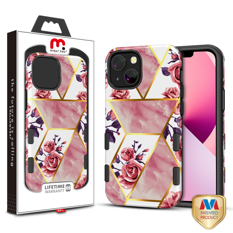 Picture of MyBat Pro Tuff Subs Series Case for Apple iPhone 13 (6.1) - Rose Marble