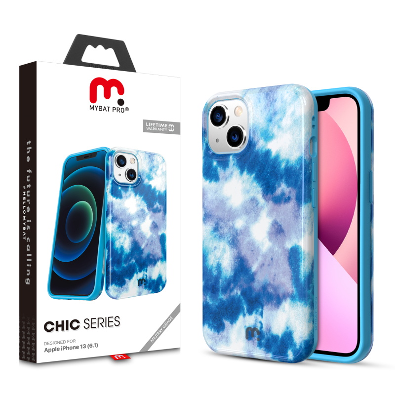 Picture of MyBat Pro Chic Series Case for Apple iPhone 13 (6.1) - Sky Tie Dye