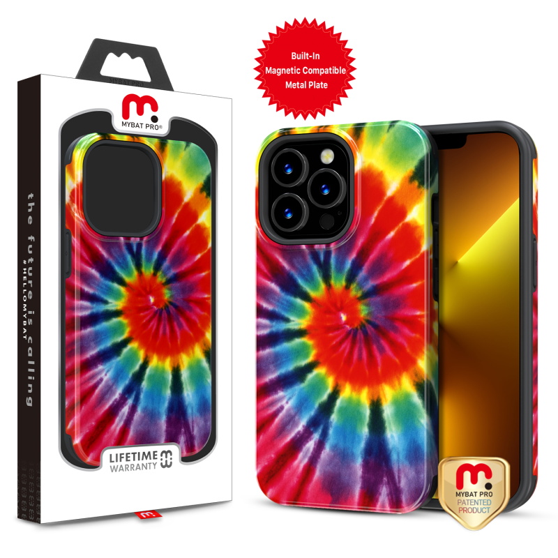 Picture of MyBat Pro Fuse Series Case for Apple iPhone 13 Pro (6.1) - Tie Dye Swirl