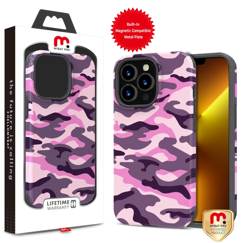 Picture of MyBat Pro Fuse Series Case for Apple iPhone 13 Pro (6.1) - Pink Camo