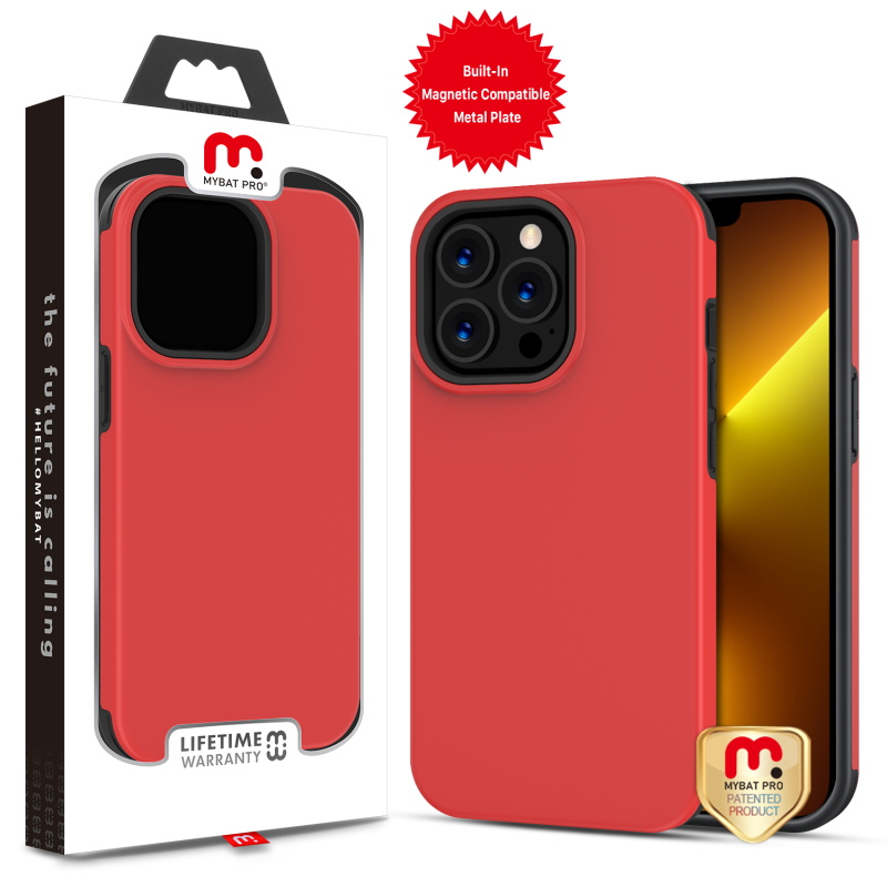 Picture of MyBat Pro Fuse Series Case for Apple iPhone 13 Pro (6.1) - Red