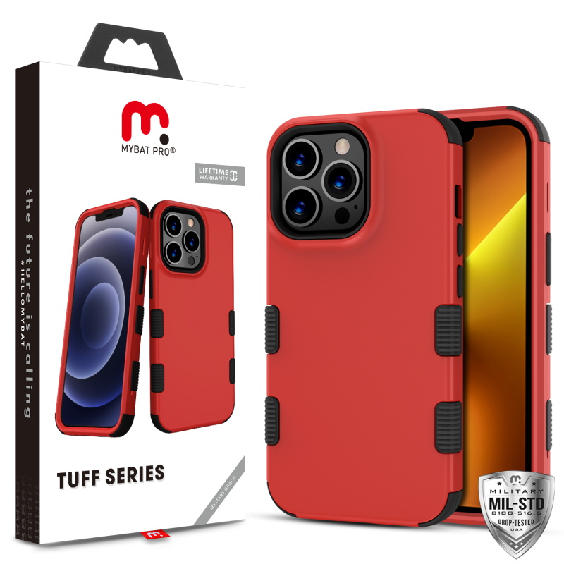 Picture of MyBat Pro Tuff Series Case for Apple iPhone 13 Pro (6.1) - Red