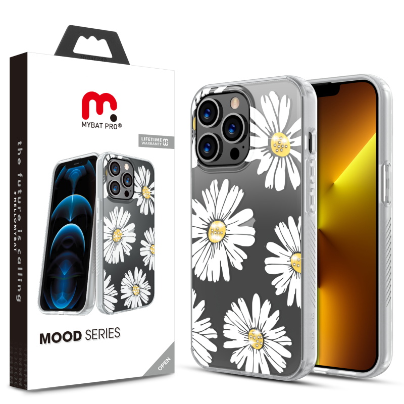 Picture of MyBat Pro Mood Diamond Series Case for Apple iPhone 13 Pro (6.1) - Happy Daisies