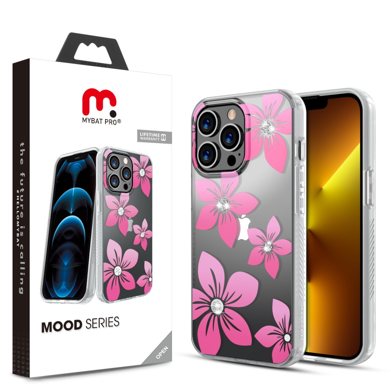 Picture of MyBat Pro Mood Diamond Series Case for Apple iPhone 13 Pro (6.1) - Blossoms
