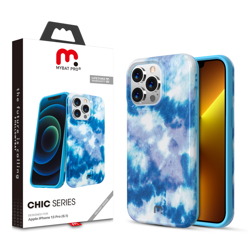Picture of MyBat Pro Chic Series Case for Apple iPhone 13 Pro (6.1) - Sky Tie Dye
