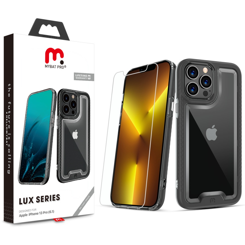 Picture of MyBat Pro Lux Series Case for Apple iPhone 13 Pro (6.1) - Black