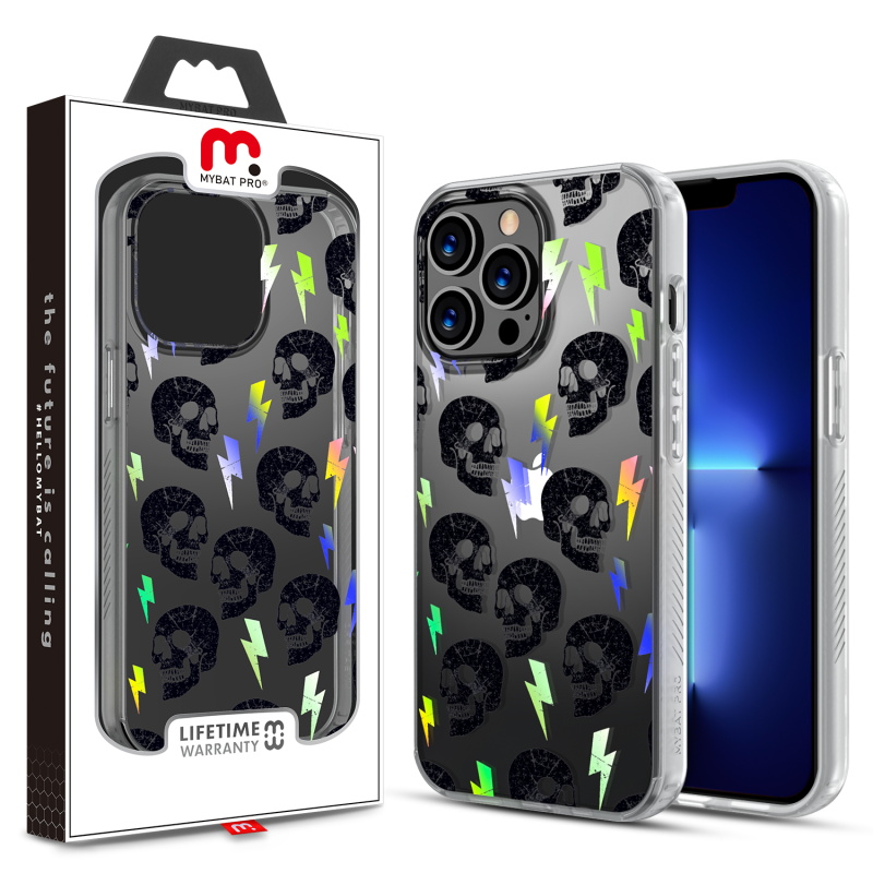 Picture of MyBat Pro Mood Series Case for Apple iPhone 13 Pro Max (6.7) - Punk Skulls