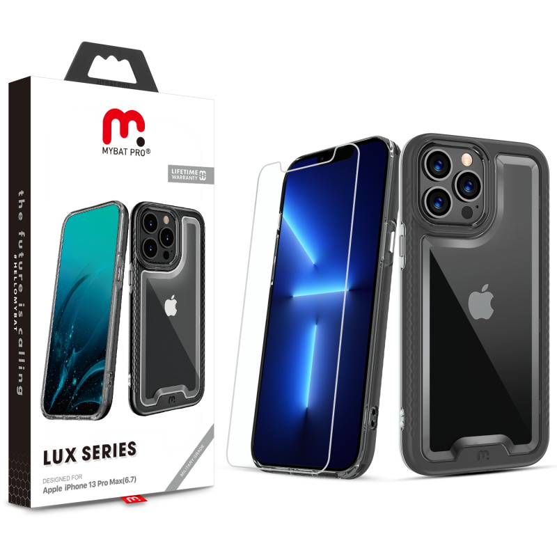 Picture of MyBat Pro Lux Series Case for Apple iPhone 13 Pro Max (6.7) - Black