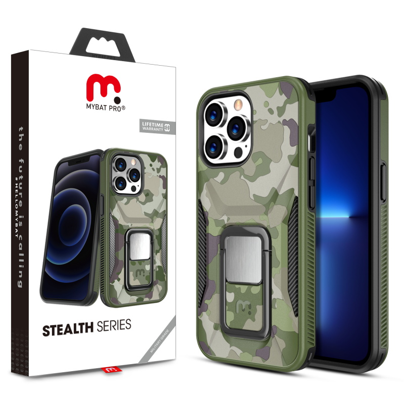 Picture of MyBat Pro Stealth Series for Apple iPhone 13 Pro Max (6.7) - Army Green Camo