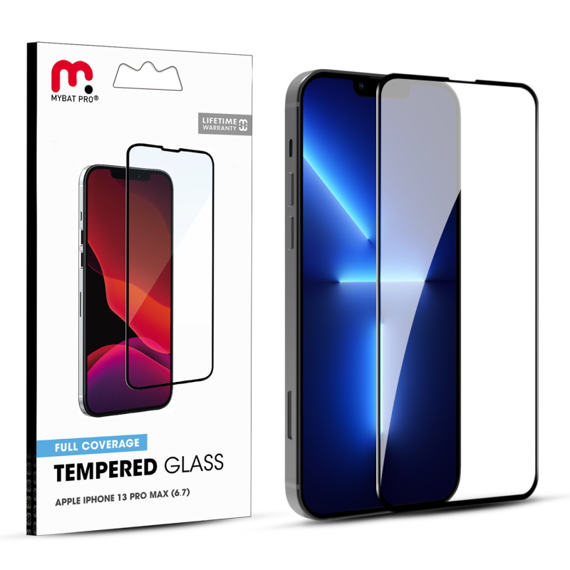 Picture of MyBat Pro Full Coverage Tempered Glass Screen Protector for Apple iPhone 13 Pro Max (6.7) / 14 Plus (6.7) - Clear