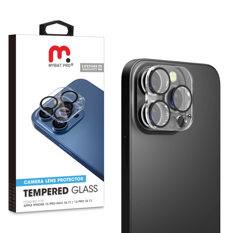 Picture of MyBat Pro Tempered Glass Lens Protector for Apple iPhone 13 Pro Max (6.7) / iPhone 13 Pro (6.1) - Clear