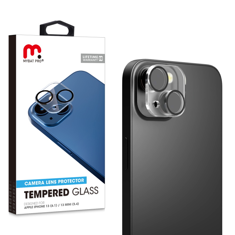 Picture of MyBat Pro Tempered Glass Lens Protector for Apple iPhone 13 (6.1) / iPhone 13 Mini (5.4) - Clear