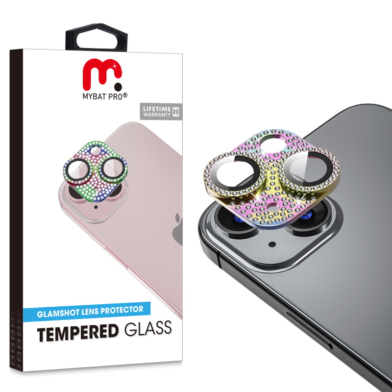 Picture of MyBat Pro Tempered Glass GlamShot Lens Protector for Apple iPhone 13 (6.1) / 13 mini (5.4) - Colorful