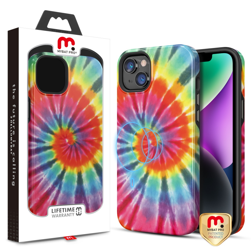 Picture of MyBat Pro Fuse Series MagSafe Case for Apple iPhone 14 (6.1) / 13 (6.1) - Tie Dye Swirl