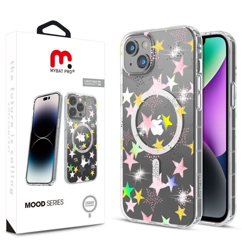 Picture of MyBat Pro Mood Series MagSafe Case (with Diamonds) for Apple iPhone 14 (6.1) / 13 (6.1) - Starstruck