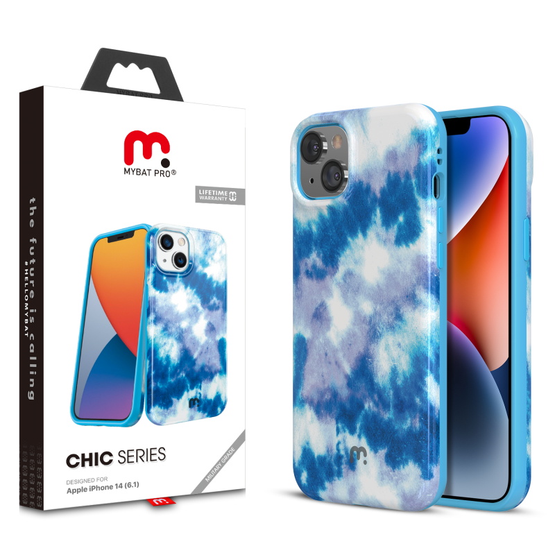Picture of MyBat Pro Chic Series Case for Apple iPhone 14 (6.1) - Sky Tie Dye