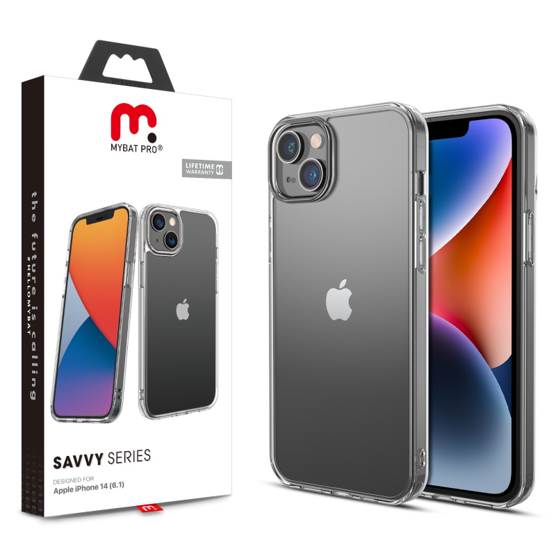 Picture of MyBat Pro Savvy Series Case for Apple iPhone 14 (6.1) / 13 (6.1) - Crystal Clear