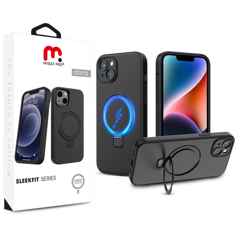 Picture of MyBat Pro SleekFit Series w/ MagSafe Case for Apple iPhone 14 (6.1) - Black