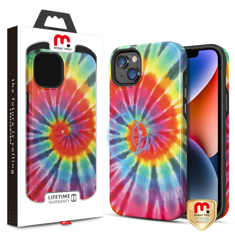 Picture of MyBat Pro Fuse Series MagSafe Case for Apple iPhone 14 Plus (6.7) - Tie Dye Swirl