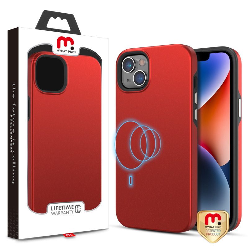 Picture of MyBat Pro Fuse Series MagSafe Case for Apple iPhone 14 Plus (6.7) - Red