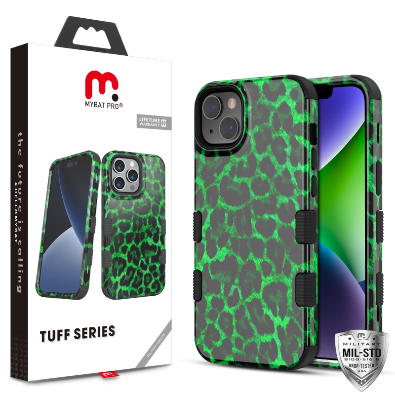 Picture of MyBat Pro TUFF Series Case for Apple iPhone 14 Plus (6.7) - Green Leopard