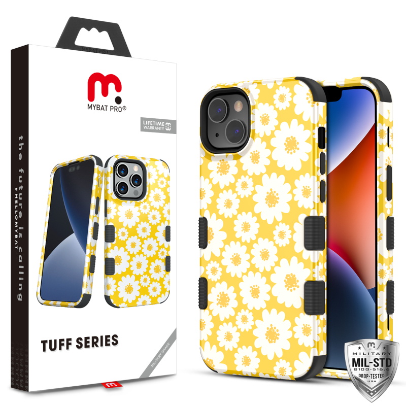 Picture of MyBat Pro TUFF Series Case for Apple iPhone 14 Plus (6.7) - Yellow Daisy