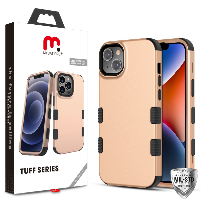 Picture of MyBat Pro TUFF Series Case for Apple iPhone 14 Plus (6.7) - Rose Gold / Black