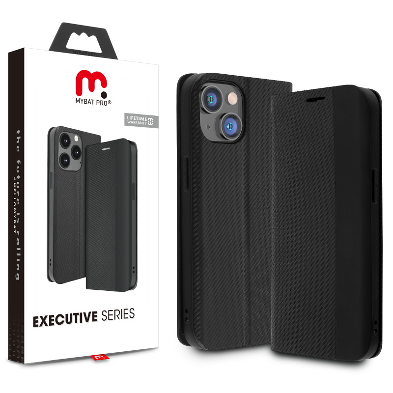 Picture of MyBat Pro Executive Series Wallet Case for Apple iPhone 14 (6.1) - Black