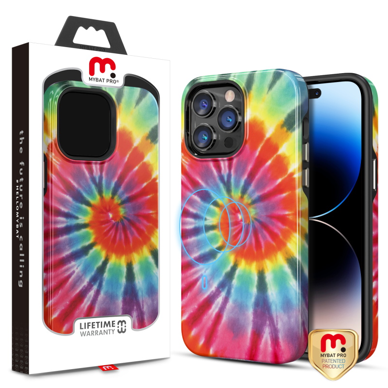 Picture of MyBat Pro Fuse Series MagSafe Case for Apple iPhone 14 Pro (6.1) - Tie Dye Swirl