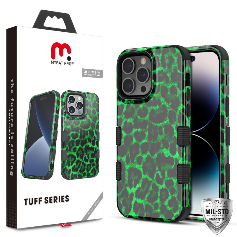 Picture of MyBat Pro TUFF Series Case for Apple iPhone 14 Pro (6.1) - Green Leopard