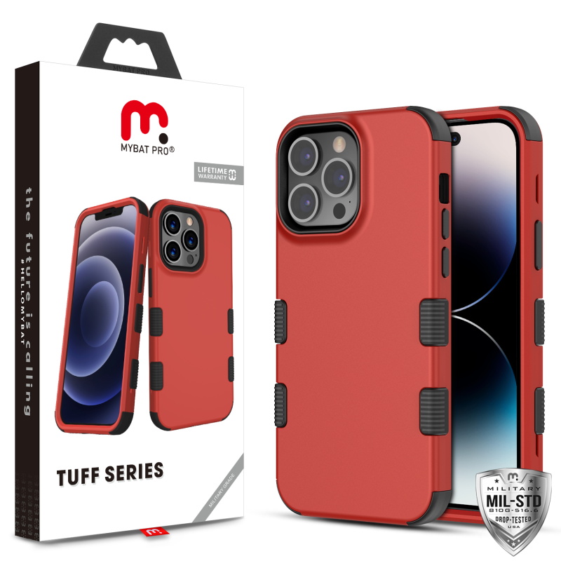 Picture of MyBat Pro TUFF Series Case for Apple iPhone 14 Pro (6.1) - Red