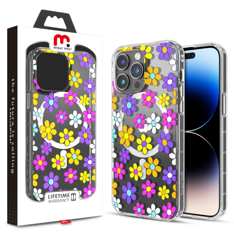 Picture of MyBat Pro Mood Series MagSafe Case for Apple iPhone 14 Pro (6.1) - Multi Color Daisy