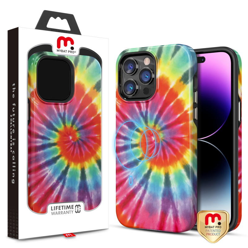 Picture of MyBat Pro Fuse Series MagSafe Case for Apple iPhone 14 Pro Max (6.7) - Tie Dye Swirl