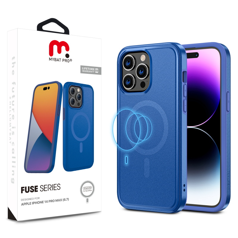 Picture of MyBat Pro Fuse Series w/ MagSafe Case for Apple iPhone 14 Pro Max (6.7) - Blue