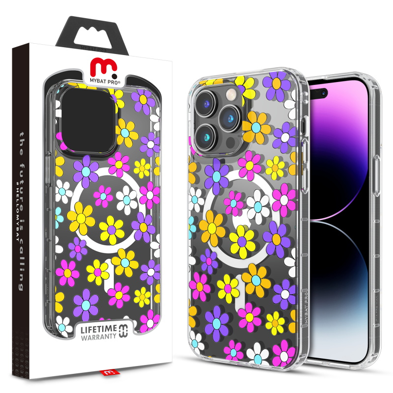 Picture of MyBat Pro Mood Series MagSafe Case for Apple iPhone 14 Pro Max (6.7) - Multi Color Daisy