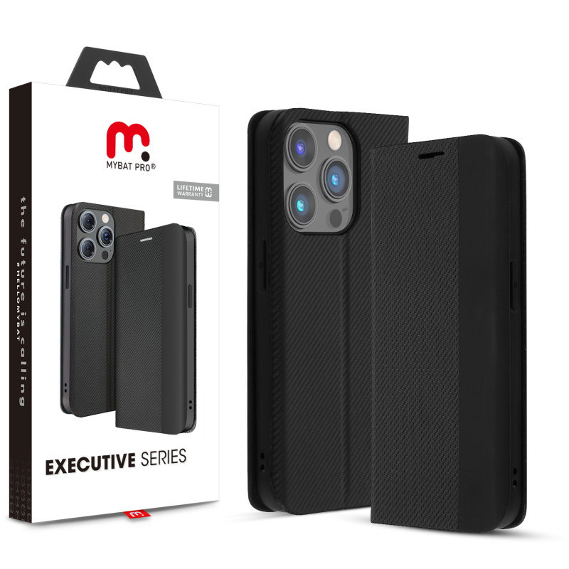 Picture of MyBat Pro Executive Series Wallet Case for Apple iPhone 14 Pro Max (6.7) - Black