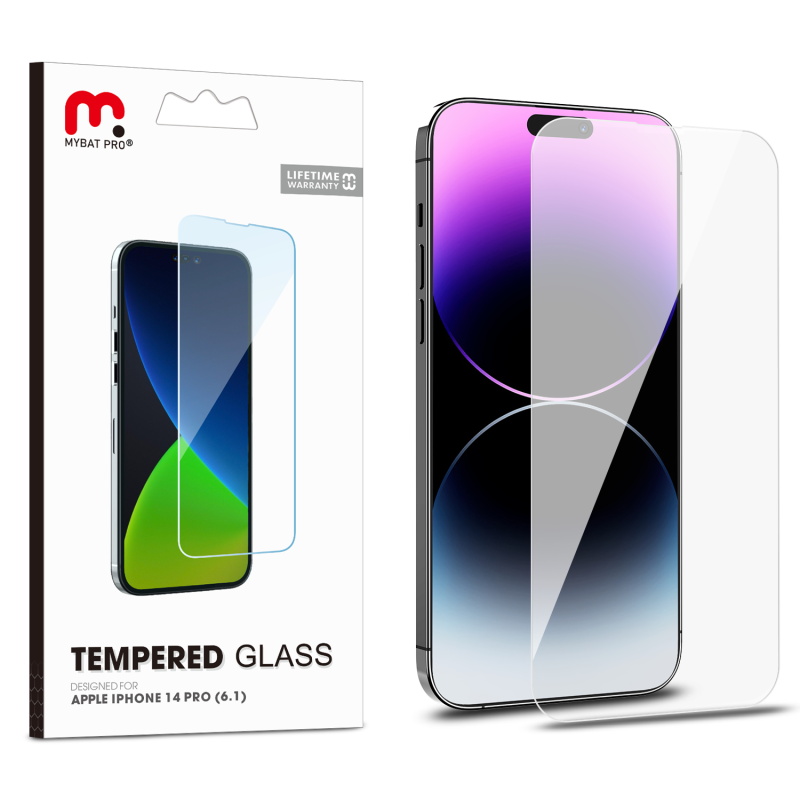 Picture of MyBat Pro Tempered Glass Screen Protector (2.5D) for Apple iPhone 14 Pro (6.1) - Clear