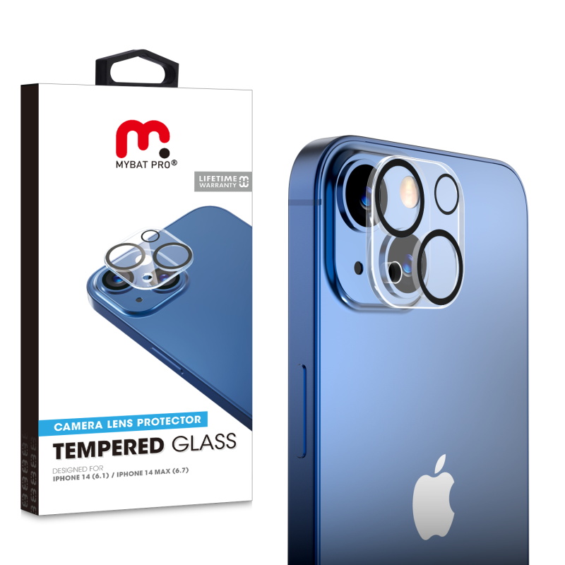 Picture of MyBat Pro Tempered Glass Lens Protector (2.5D) for Apple iPhone 14 (6.1) / 14 Plus (6.7) - Clear