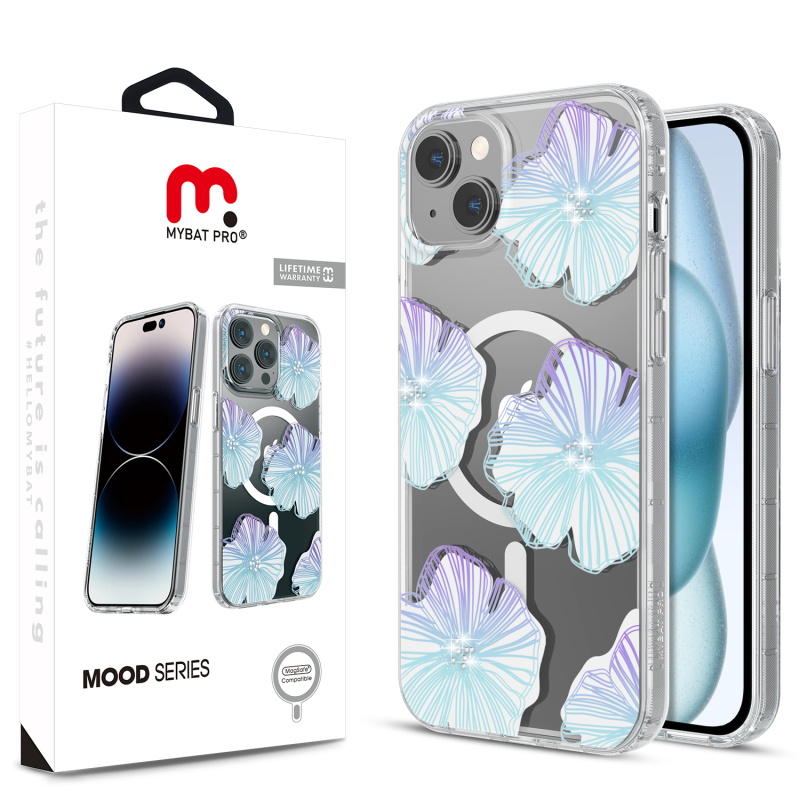 Picture of MyBat Pro Mood Series MagSafe Case (with Diamonds) for Apple iPhone 15 (6.1) - Seashell