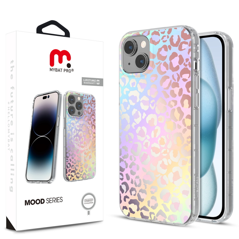 Picture of MyBat Pro Mood Series MagSafe Case for Apple iPhone 15 (6.1) - Holographic Leopard