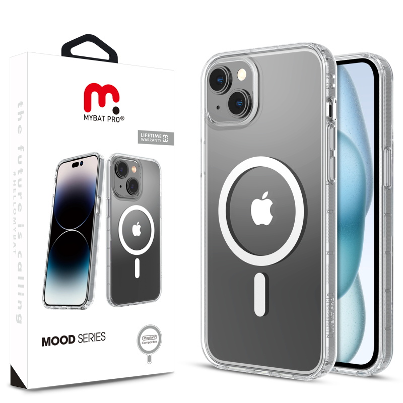 Picture of MyBat Pro Mood Series MagSafe Case for Apple iPhone 15 (6.1) - Transparent Clear