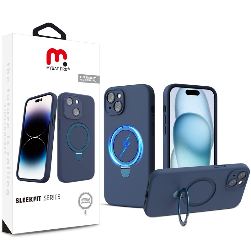 Picture of MyBat Pro SleekFit Series w/ MagSafe Case for Apple iPhone 15 (6.1) - Blue