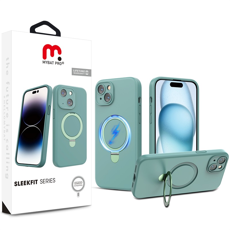 Picture of MyBat Pro SleekFit Series w/ MagSafe Case for Apple iPhone 15 (6.1) - Green
